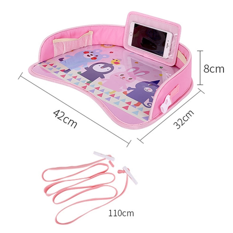 Children Waterproof Dining Table Toy Organizer Baby Safety Tray Tourist Painting Holder with Touch Screen Transparent Bag (School Bus) - Seat Accessories by PMC Jewellery | Online Shopping South Africa | PMC Jewellery | Buy Now Pay Later Mobicred