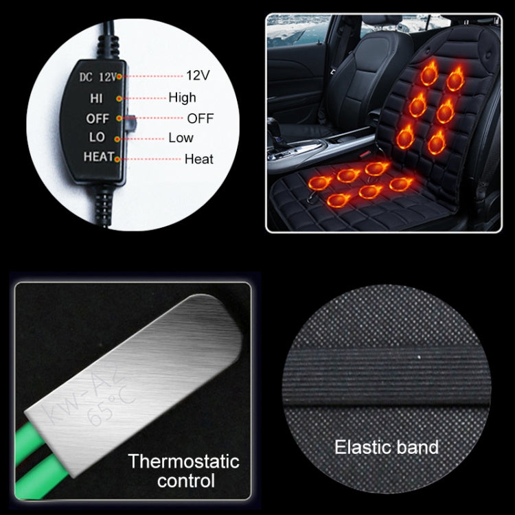 Car 24V Front Seat Heater Cushion Warmer Cover Winter Heated Warm, Single Seat (Red) - Seat Accessories by PMC TechLife | Online Shopping South Africa | PMC TechLife | Buy Now Pay Later Mobicred