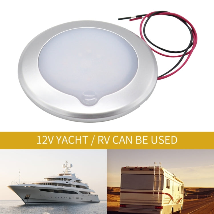 DC 9-30V 4.5W 3000-3300K IP67 Marine RV Dimmable 150mm LED Dome Light Ceiling Lamp, with Touch Control (White Light) - Marine Accessories & Parts by PMC Jewellery | Online Shopping South Africa | PMC Jewellery | Buy Now Pay Later Mobicred