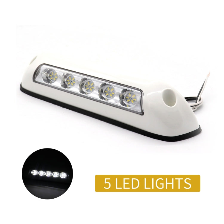 DC 12V 2.6W 6000K IP67 Marine RV Waterproof LED Stair Deck Dome Light Ceiling  Lamp, White Shell and Rubber Base - Marine Accessories & Parts by PMC TechLife | Online Shopping South Africa | PMC TechLife | Buy Now Pay Later Mobicred