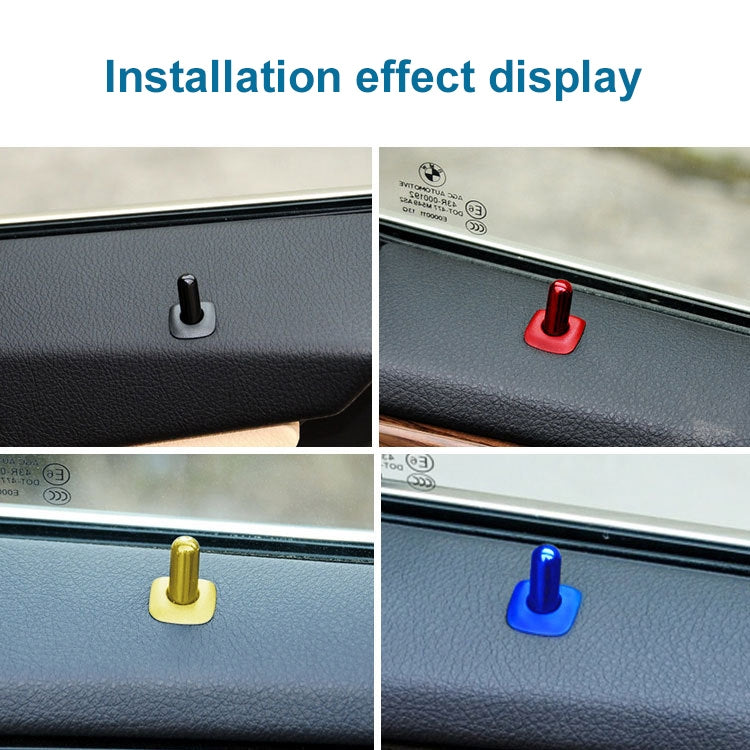 4 PCS Car Unlock Cover Door Bolt Door Handle for BMW X1 / X6(Silver) - Car Switches by PMC TechLife | Online Shopping South Africa | PMC TechLife | Buy Now Pay Later Mobicred