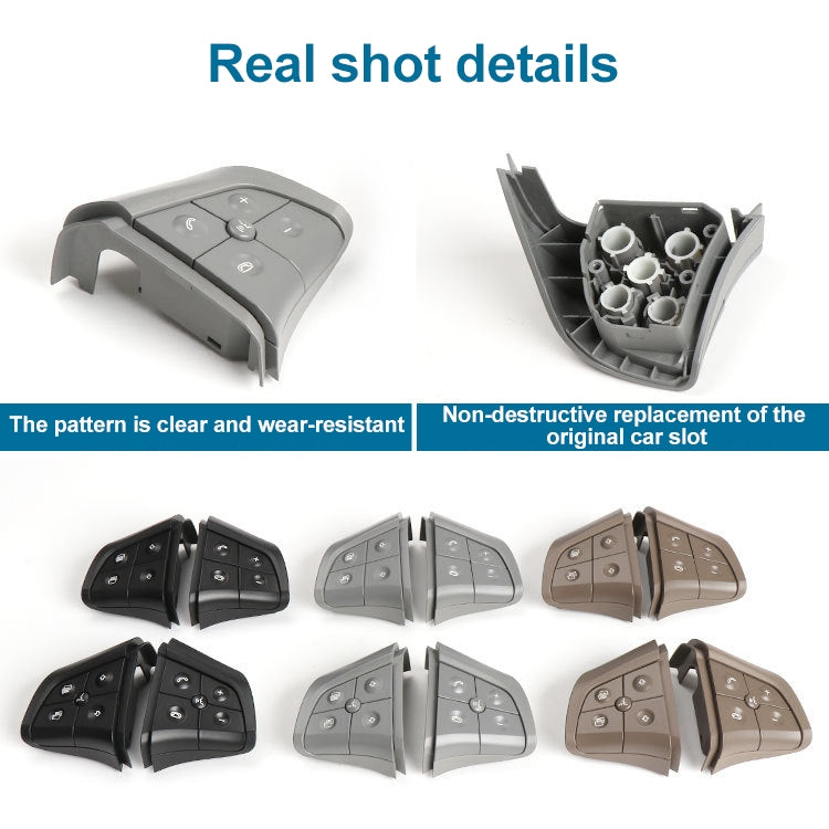 Car Right Side 4-button Steering Wheel Switch Buttons Panel 1648200110 for Mercedes-Benz W164, Left Driving (Grey) - Car Switches by PMC TechLife | Online Shopping South Africa | PMC TechLife | Buy Now Pay Later Mobicred