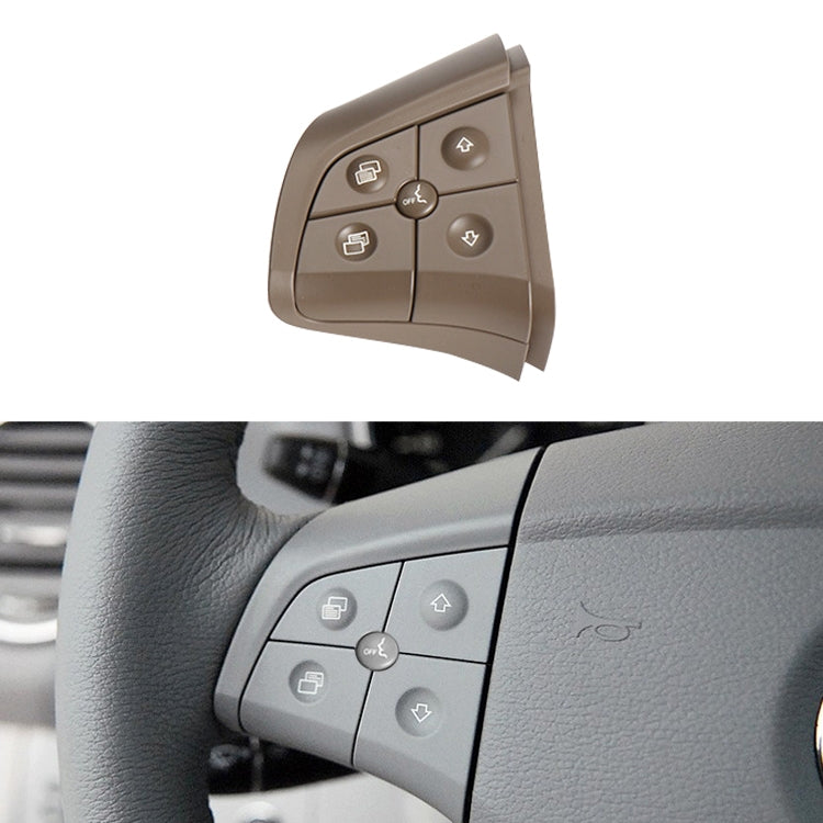 Car Left Side 5-button Steering Wheel Switch Buttons Panel 1648200010 for Mercedes-Benz W164, Left Driving (Coffee) - Car Switches by PMC TechLife | Online Shopping South Africa | PMC TechLife | Buy Now Pay Later Mobicred