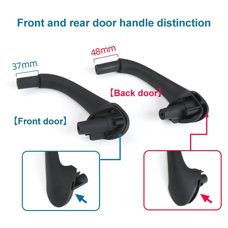 Car Rear Left Inside Doors Handle Pull Trim Cover for Mercedes-Benz C-class W203 -2007, Left Driving (Grey) - Door Handles by PMC TechLife | Online Shopping South Africa | PMC TechLife | Buy Now Pay Later Mobicred