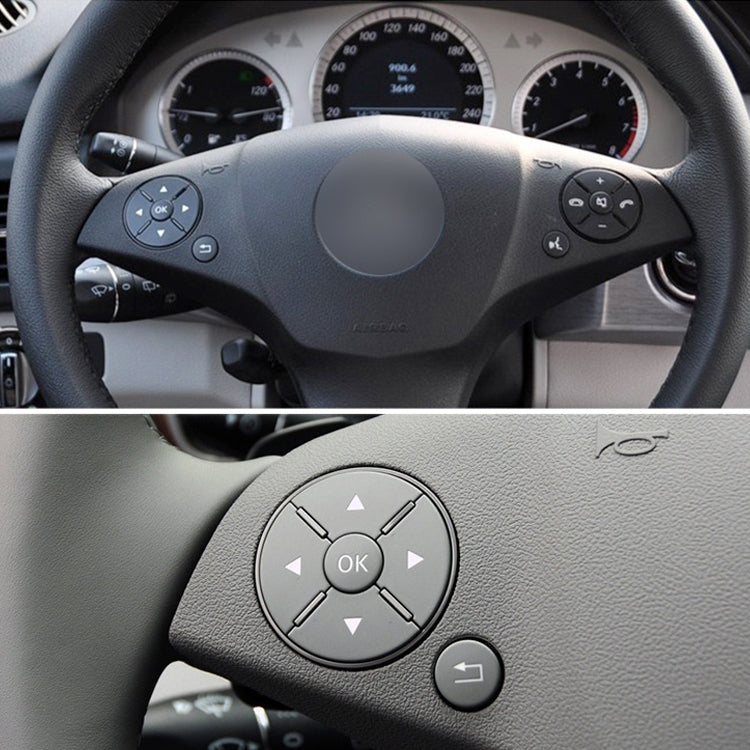Car Left Side Steering Wheel Switch Buttons Panel for Mercedes-Benz W204 2007-2014, Left Driving(Brown) - Car Switches by PMC TechLife | Online Shopping South Africa | PMC TechLife