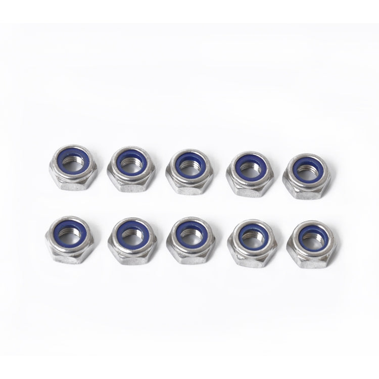 60 PCS Car 304 Stainless Steel Lock Nuts Nylon Insert Locknut Kit M3-M10 - Nuts & Bolts by PMC TechLife | Online Shopping South Africa | PMC TechLife | Buy Now Pay Later Mobicred