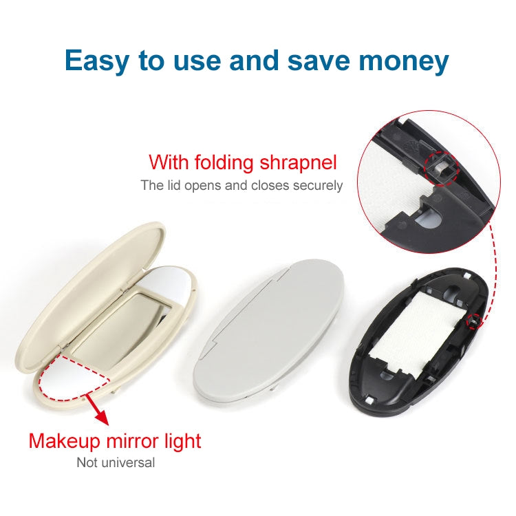 Car Sunshade Makeup Mirror Sun Visor for BMW mini R50R56, Left Driving (Black) - Sunglasses & Glasses Clips by PMC TechLife | Online Shopping South Africa | PMC TechLife | Buy Now Pay Later Mobicred