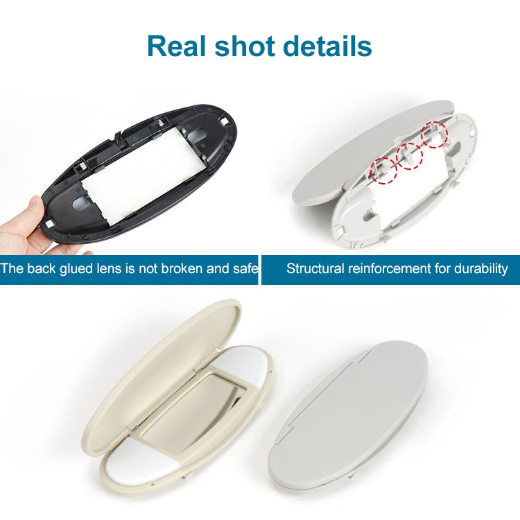Car Sunshade Makeup Mirror Sun Visor for BMW mini R50R56, Left Driving (Grey) - Sunglasses & Glasses Clips by PMC TechLife | Online Shopping South Africa | PMC TechLife | Buy Now Pay Later Mobicred