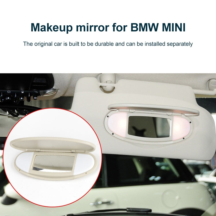 Car Sunshade Makeup Mirror Sun Visor for BMW mini R50R56, Left Driving (Black) - Sunglasses & Glasses Clips by PMC TechLife | Online Shopping South Africa | PMC TechLife | Buy Now Pay Later Mobicred