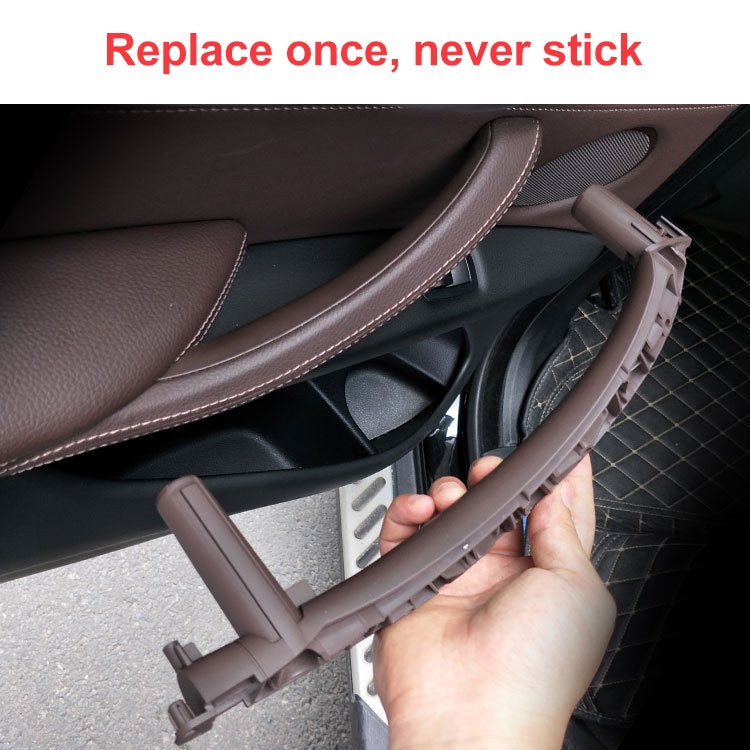 Car Left Side Inside Doors Handle Pull Trim Cover for BMW X5 / X6, Left Driving (Dark Coffee) - Door Handles by PMC TechLife | Online Shopping South Africa | PMC TechLife | Buy Now Pay Later Mobicred