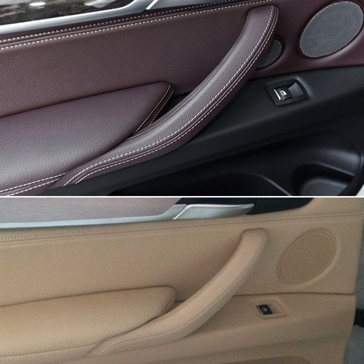 Car Left Side Inside Doors Handle Pull Trim Cover for BMW X5 / X6, Left Driving (Dark Coffee) - Door Handles by PMC TechLife | Online Shopping South Africa | PMC TechLife | Buy Now Pay Later Mobicred