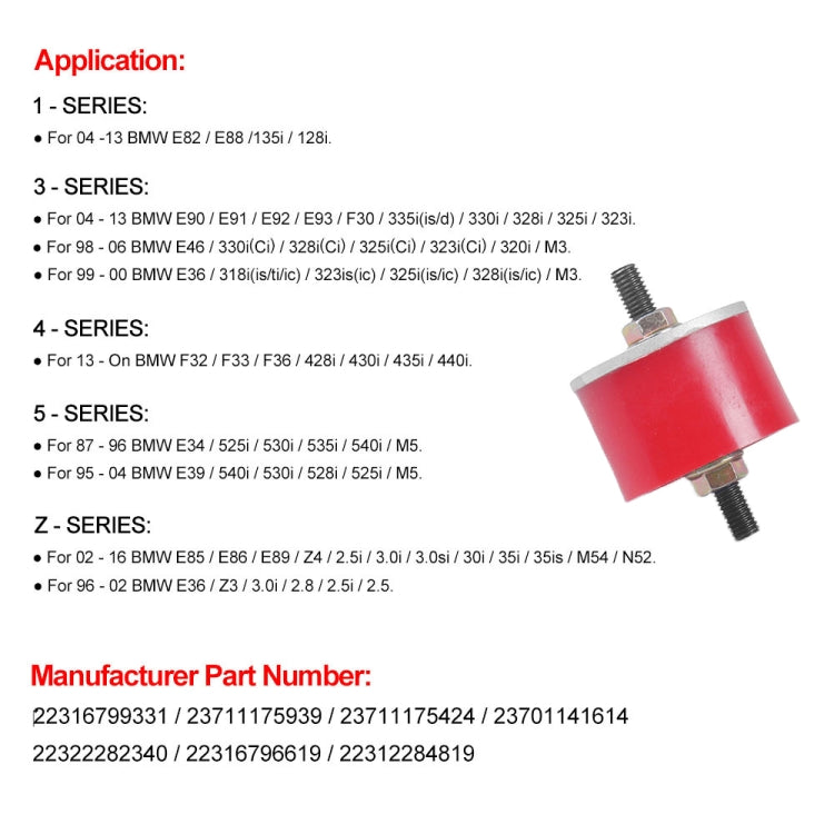 For BMW E34 / E90 Car Gearbox Support Pad 22316799331 - free shipping - PMC TechLife - Order now!