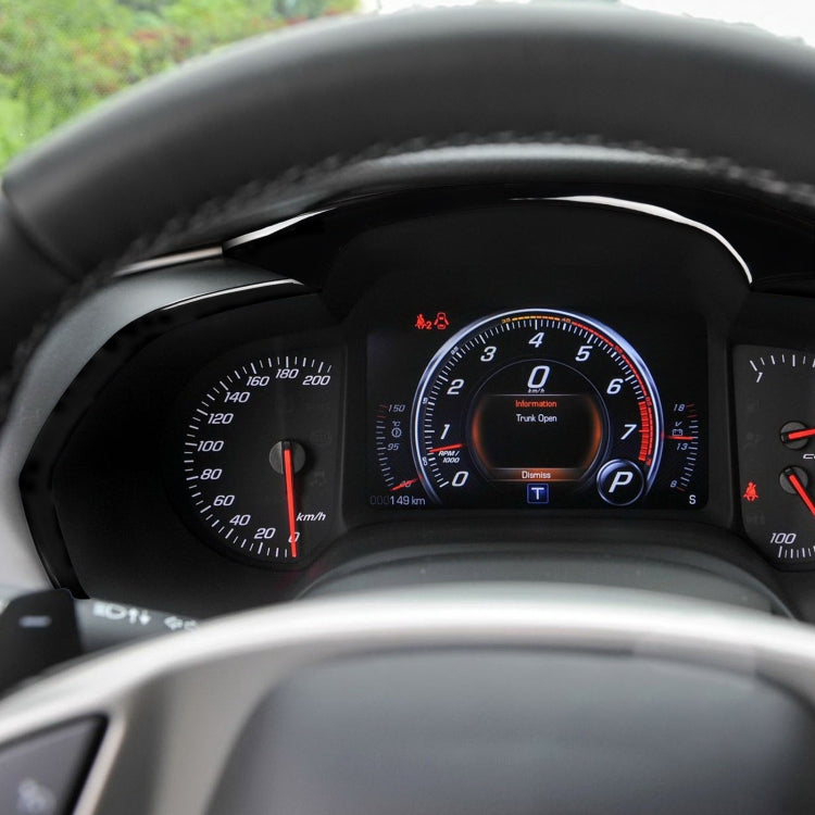 For Chevrolet Corvette C7 2014-2019 4 in 1 Car Dashboard Frame Decorative Sticker, Left Drive - Car Interior Mouldings by PMC TechLife | Online Shopping South Africa | PMC TechLife | Buy Now Pay Later Mobicred
