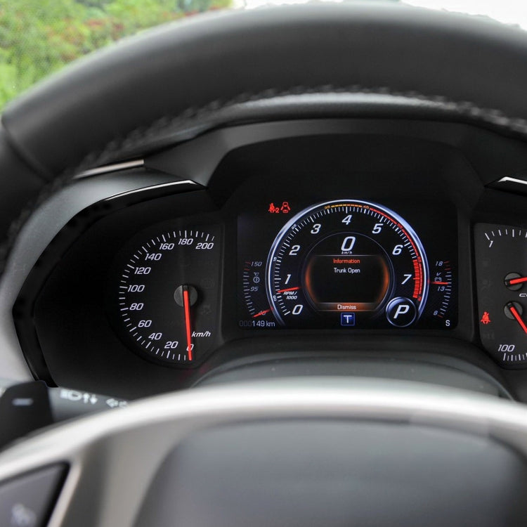 For Chevrolet Corvette C7 2014-2019 2 in 1 Car Dashboard Frame Decorative Sticker, Left Drive - Car Interior Mouldings by PMC TechLife | Online Shopping South Africa | PMC TechLife | Buy Now Pay Later Mobicred