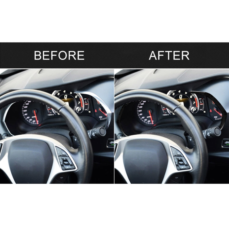 For Chevrolet Corvette C7 2014-2019 2 in 1 Car Dashboard Frame Decorative Sticker, Left Drive - Car Interior Mouldings by PMC TechLife | Online Shopping South Africa | PMC TechLife | Buy Now Pay Later Mobicred