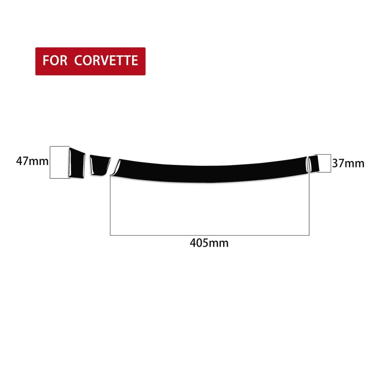For Chevrolet Corvette C7 2014-2019 Car Passenger Storage Box Decorative Sticker, Left Drive - Car Interior Mouldings by PMC TechLife | Online Shopping South Africa | PMC TechLife | Buy Now Pay Later Mobicred