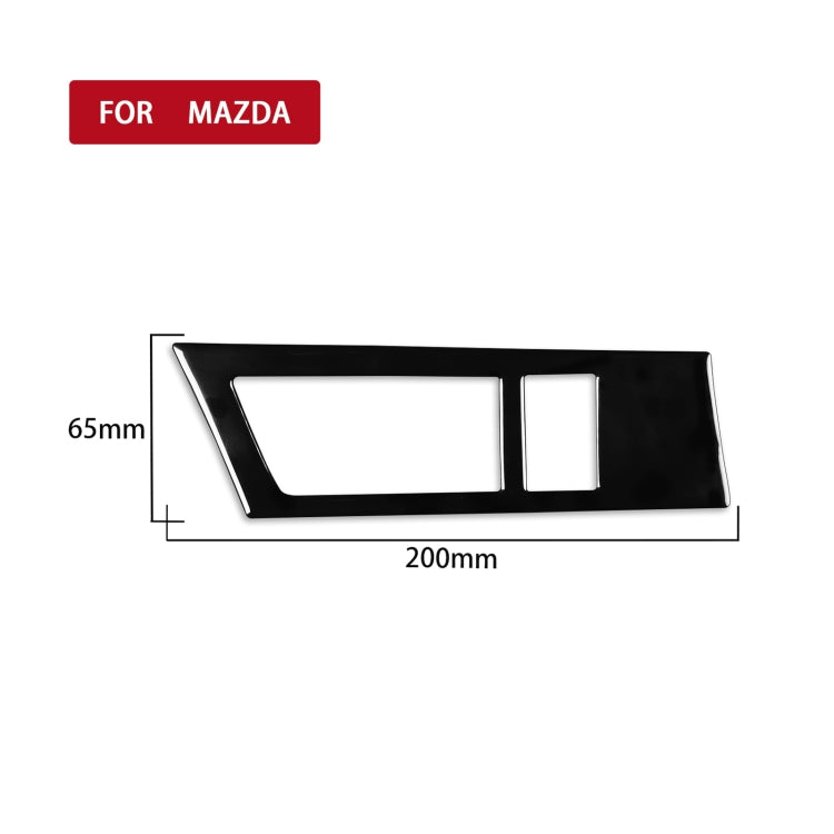 For Mazda 3 Axela 2010-2013 Car Headlight Switch Panel Decorative Sticker, Left Drive - Car Interior Mouldings by PMC TechLife | Online Shopping South Africa | PMC TechLife | Buy Now Pay Later Mobicred