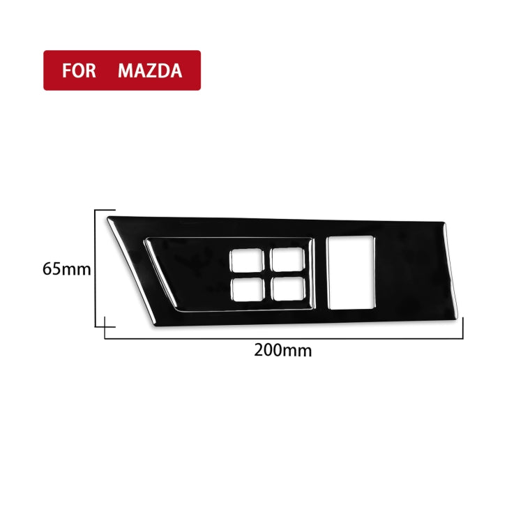 For Mazda 3 Axela 2010-2013 Car Headlight Switch Panel Set Decorative Sticker, Left Drive - Car Interior Mouldings by PMC TechLife | Online Shopping South Africa | PMC TechLife | Buy Now Pay Later Mobicred