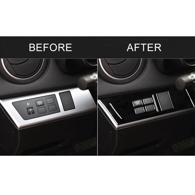 For Mazda 3 Axela 2010-2013 Car Headlight Switch Panel Set Decorative Sticker, Left Drive - Car Interior Mouldings by PMC TechLife | Online Shopping South Africa | PMC TechLife | Buy Now Pay Later Mobicred