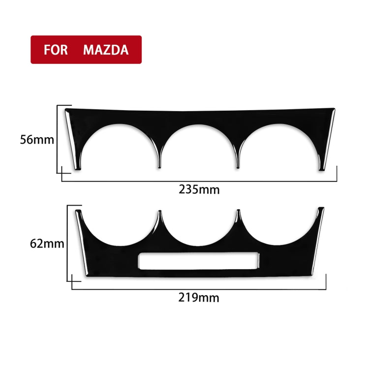 For Mazda 3 Axela 2010-2013 Car AC Button B Decorative Sticker, Left and Right Drive Universal - Car Interior Mouldings by PMC TechLife | Online Shopping South Africa | PMC TechLife | Buy Now Pay Later Mobicred