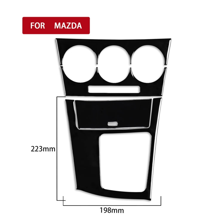 For Mazda 3 Axela 2010-2013 4 in 1 Car AC Gear Frame Set B Decorative Sticker, Right Drive - Car Interior Mouldings by PMC TechLife | Online Shopping South Africa | PMC TechLife | Buy Now Pay Later Mobicred