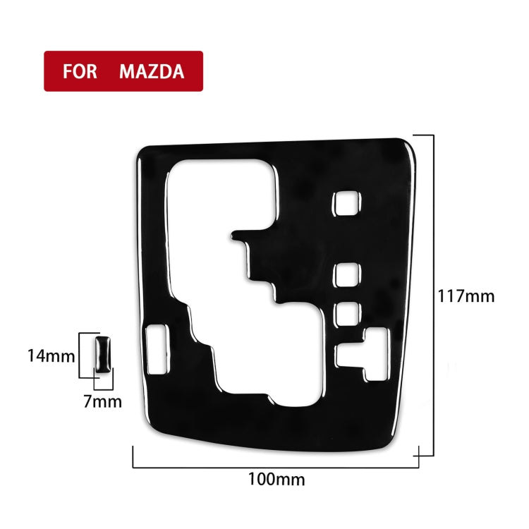 For Mazda 3 Axela 2010-2013 2 in 1 Car Gear Panel Decorative Sticker, Right Drive - Car Interior Mouldings by PMC TechLife | Online Shopping South Africa | PMC TechLife | Buy Now Pay Later Mobicred