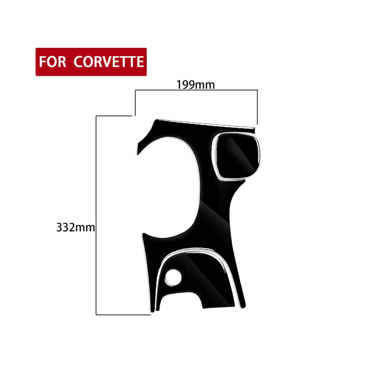For Chevrolet Corvette C5 1998-2004 3 in 1 Car Gear Panel A Decorative Sticker, Left Drive - Car Interior Mouldings by PMC TechLife | Online Shopping South Africa | PMC TechLife | Buy Now Pay Later Mobicred