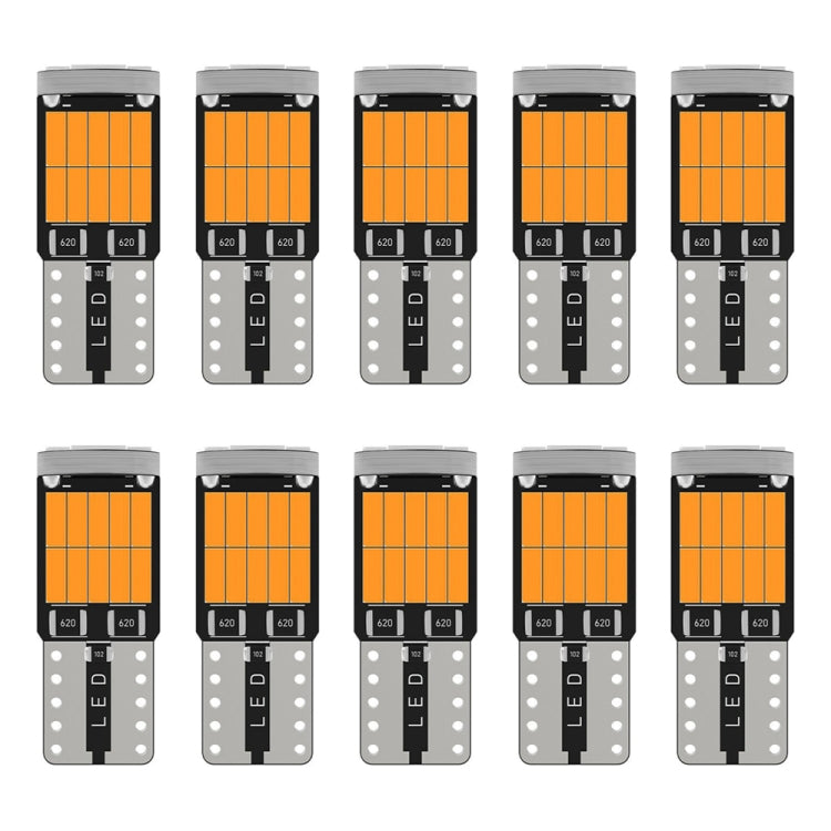 10pcs T10 4014-26SMD Car Bright Lights LED Clearance Light Lamp Reading Light (Yellow Light) - Clearance Lights by PMC TechLife | Online Shopping South Africa | PMC TechLife | Buy Now Pay Later Mobicred