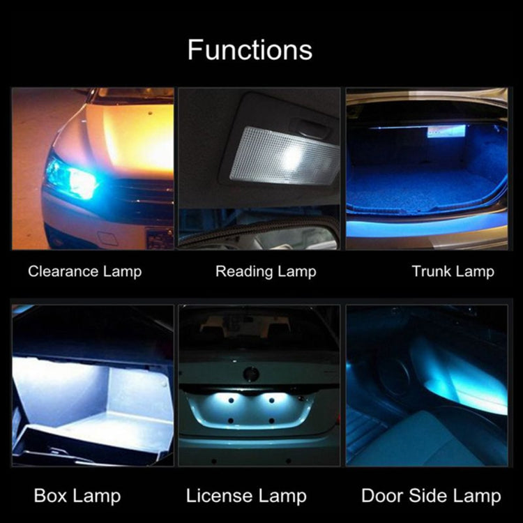 2 PCS T10 DC12 / 1W / 6000K / 80LM 9LEDs SMD-3030 Car Clearance Light(White Light) - Clearance Lights by PMC TechLife | Online Shopping South Africa | PMC TechLife | Buy Now Pay Later Mobicred