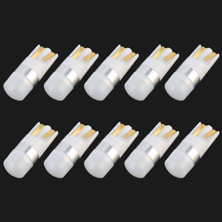 10 PCS T10 / W5W / 168 / 194 DC12V / 0.6W 1LEDs SMD-3030 Car Clearance Light (White Light) - Clearance Lights by PMC Jewellery | Online Shopping South Africa | PMC Jewellery | Buy Now Pay Later Mobicred