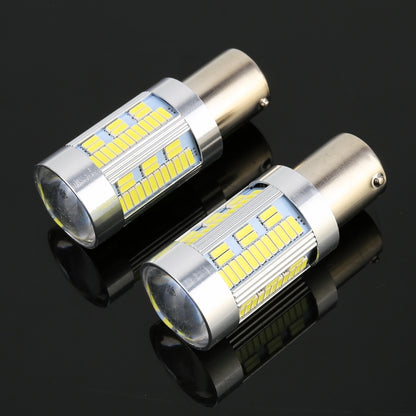 2 PCS 1156 / BA15S DC12-24V 21W Car Turn Light 105LEDs SMD-4014 Lamps, with Decoder (White Light) - Arrow Turn Lights by PMC Jewellery | Online Shopping South Africa | PMC Jewellery | Buy Now Pay Later Mobicred