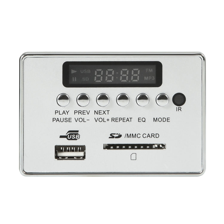 Car 5V Audio MP3 Player Decoder Board FM Radio SD Card USB AUX, with Bluetooth / Remote Control(Silver Grey) - Car MP3 & MP4 & MP5 by PMC TechLife | Online Shopping South Africa | PMC TechLife | Buy Now Pay Later Mobicred