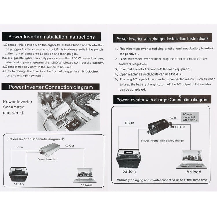 3000W DC 24V to AC 220V Car Multi-functional Sine Wave Power Inverter, Random Color Delivery - Modified Square Wave by PMC Jewellery | Online Shopping South Africa | PMC Jewellery | Buy Now Pay Later Mobicred