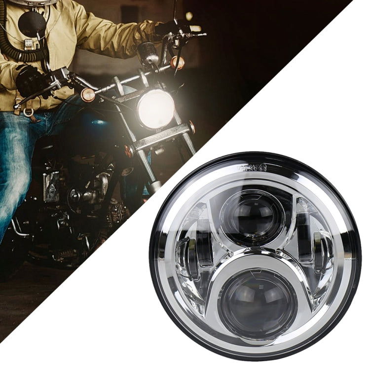 7 inch Round LED Motorcycle Headlight Modified Spotlight for Honda (Silver) - Headlights by PMC TechLife | Online Shopping South Africa | PMC TechLife | Buy Now Pay Later Mobicred