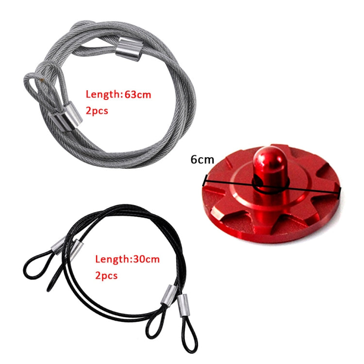 XH-6049 Car Universal Modified Racing Punch-free Aluminum Engine Hood Lock Cover(Red) - Locks & Hasps by PMC TechLife | Online Shopping South Africa | PMC TechLife | Buy Now Pay Later Mobicred