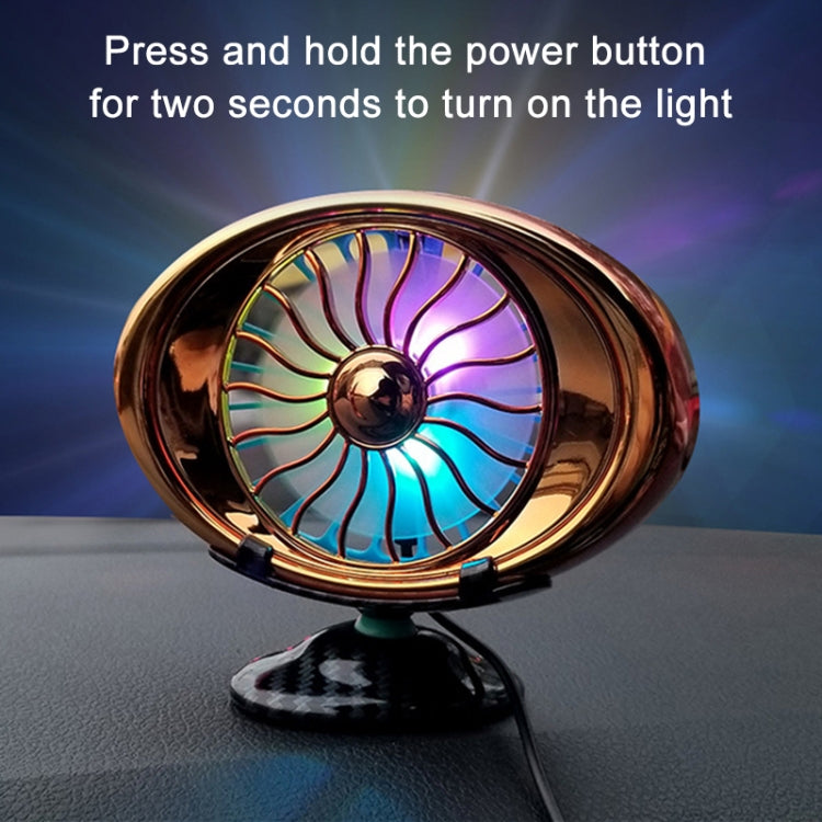 Car Vent Fan Multi-function USB Interface LED Lamp Portable Fan - Heating & Fans by PMC TechLife | Online Shopping South Africa | PMC TechLife | Buy Now Pay Later Mobicred