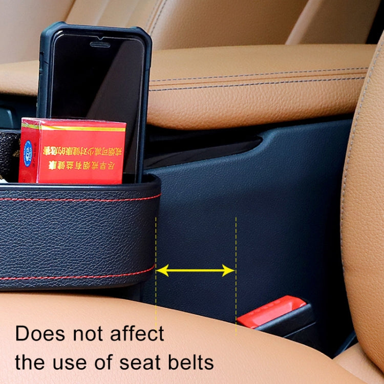 2 PCS Car Multi-functional Console Box Cup Holder Seat Gap Side Storage Box (Black) - Stowing Tidying by PMC TechLife | Online Shopping South Africa | PMC TechLife | Buy Now Pay Later Mobicred