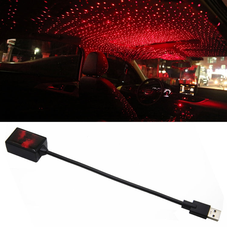 5V 0.1W IPX4 Car Rotating Star Lights Starry Sky Atmosphere Lamp (Red Light) - Atmosphere lights by PMC TechLife | Online Shopping South Africa | PMC TechLife | Buy Now Pay Later Mobicred