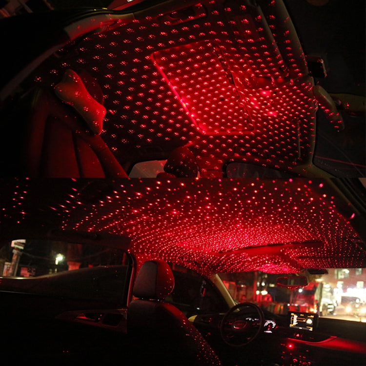5V 0.1W IPX4 Car Rotating Star Lights Starry Sky Atmosphere Lamp (Red Light) - Atmosphere lights by PMC TechLife | Online Shopping South Africa | PMC TechLife | Buy Now Pay Later Mobicred