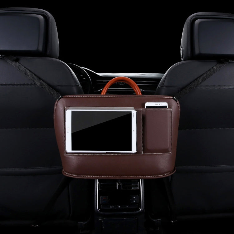 Car Front Seat Hanging Bag Mobile Phone Storage Bag (Coffee) - free shipping - PMC Jewellery - Order now!