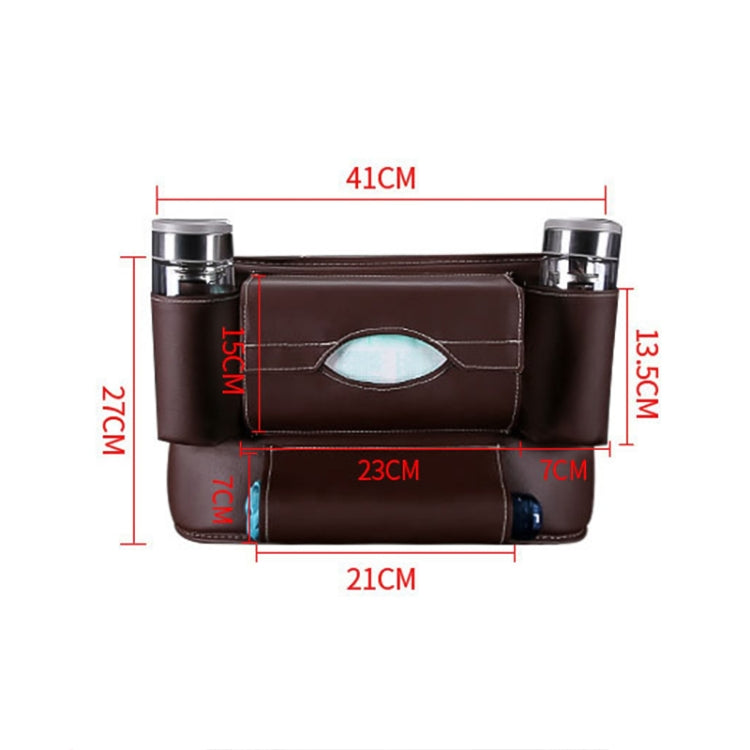 Car Front Seat Hanging Bag Paper Towel / Water Cup Storage Bag(Black) - Tissue Boxes by PMC Jewellery | Online Shopping South Africa | PMC Jewellery | Buy Now Pay Later Mobicred