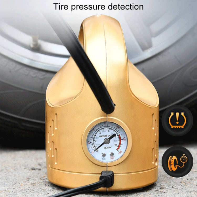 DC 12V 100W Four In One Portable  Car Tire Pump Inflatable Pump(Gold) - Inflatable Pump by PMC TechLife | Online Shopping South Africa | PMC TechLife