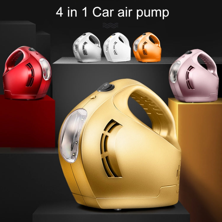 DC 12V 100W Four In One Portable  Car Tire Pump Inflatable Pump(Gold) - Inflatable Pump by PMC TechLife | Online Shopping South Africa | PMC TechLife