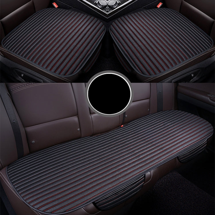 3 in 1 Car Seat Cushion Free Binding Half Inclusive Seat Mat Set (Black) - Seat Accessories by PMC TechLife | Online Shopping South Africa | PMC TechLife | Buy Now Pay Later Mobicred