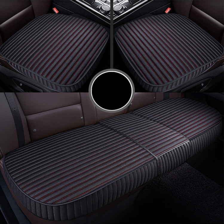 3 in 1 Car Seat Cushion Free Binding All Inclusive Seat Mat Set (Black) - Seat Accessories by PMC TechLife | Online Shopping South Africa | PMC TechLife | Buy Now Pay Later Mobicred