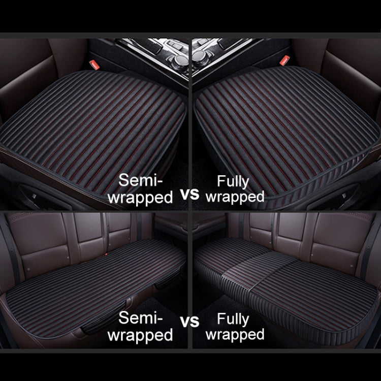 3 in 1 Car Seat Cushion Free Binding All Inclusive Seat Mat Set (Black) - Seat Accessories by PMC TechLife | Online Shopping South Africa | PMC TechLife | Buy Now Pay Later Mobicred