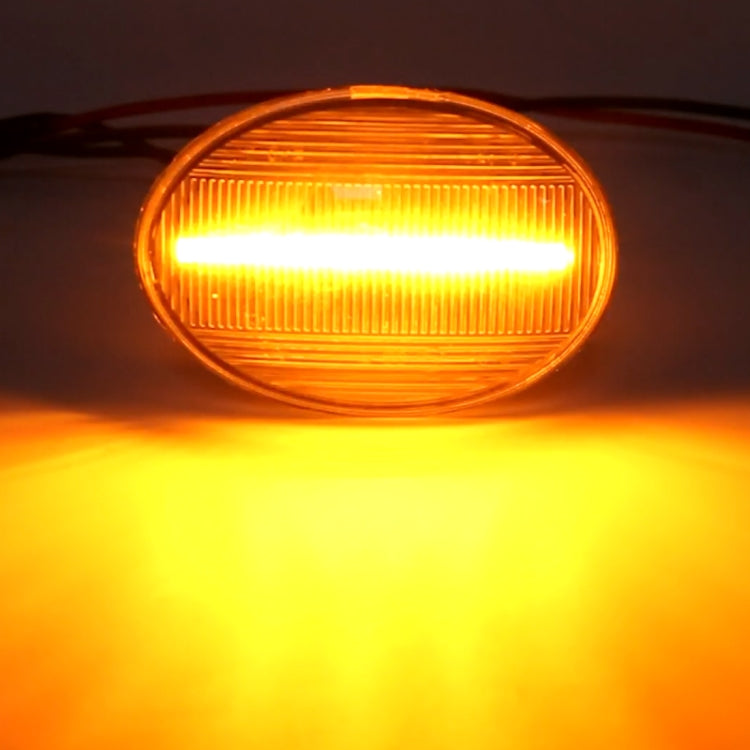 2 PCS DC12V / 3W Car LED Dynamic Blinker Side Lights Flowing Water Turn Signal Light for BMW Mini Cooper, Amber Light(Transparent) - Arrow Turn Lights by PMC TechLife | Online Shopping South Africa | PMC TechLife | Buy Now Pay Later Mobicred