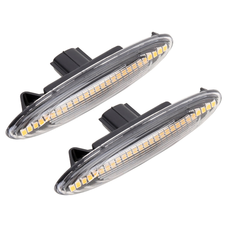 2 PCS DC12V / 5W Car LED Dynamic Blinker Side Lights Flowing Water Turn Signal Light for Lexus, Amber Light (Transparent) - free shipping - PMC TechLife - Order now!