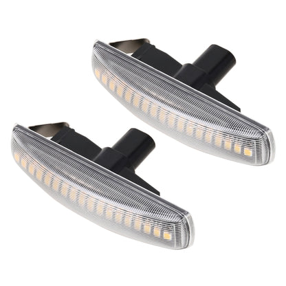 2 PCS DC12V / 3W Car LED Dynamic Blinker Side Lights Flowing Water Turn Signal Light for Land Rover, Amber Light (Transparent) - Arrow Turn Lights by PMC Jewellery | Online Shopping South Africa | PMC Jewellery | Buy Now Pay Later Mobicred