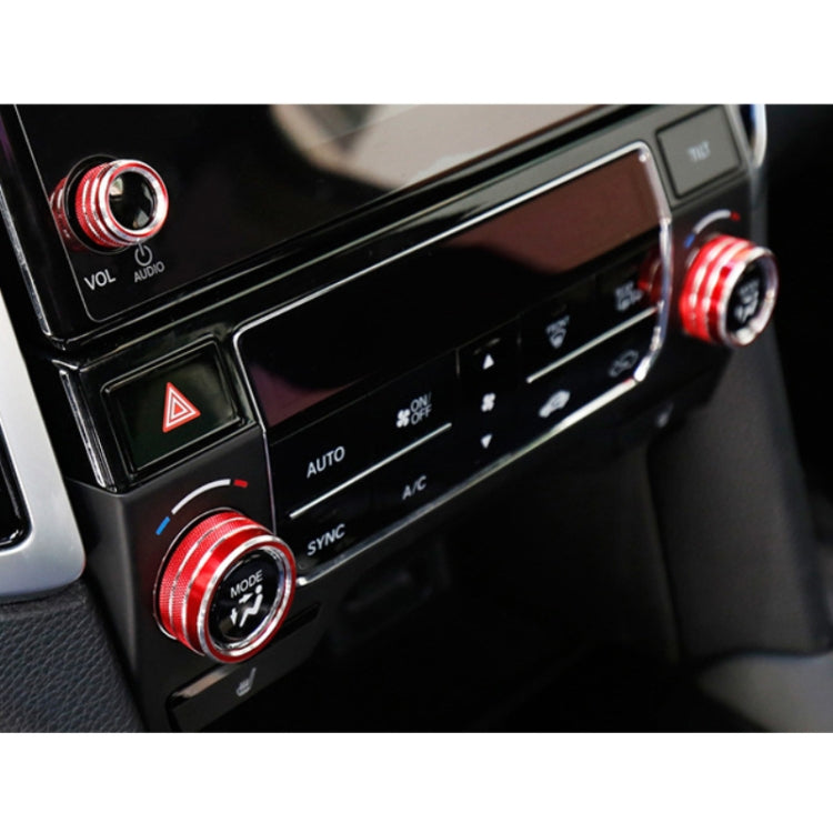 3 PCS Car Metal Air Conditioner Knob Case for Honda AVANCIER / URV (Red) - Decoration Rings by PMC TechLife | Online Shopping South Africa | PMC TechLife | Buy Now Pay Later Mobicred